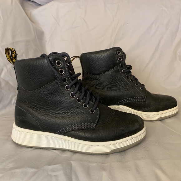 EUC Dr. Martens Rigal black leather boots, sz. 4 men\'s Dr. Martens Doc Black Leather Side Zip Boots 1460 J Youth 1  main image 3